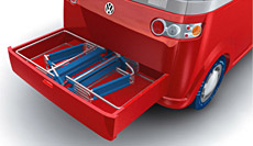 Концепт VW Westfalia: раскладные стулья в ящике