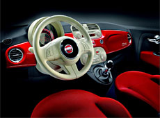 Fiat 500: место водителя