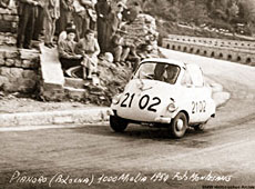 Iso Isetta на гонках Mille Miglia