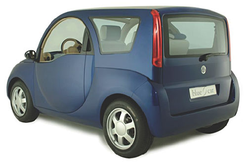 Bollore Blue Car
